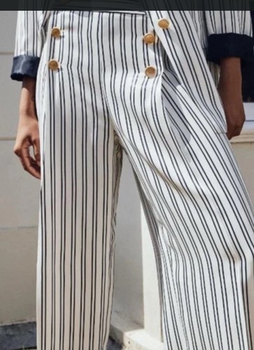 Zara white navy stripe - navy,