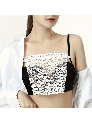 Floral lace bra - bra, modesty