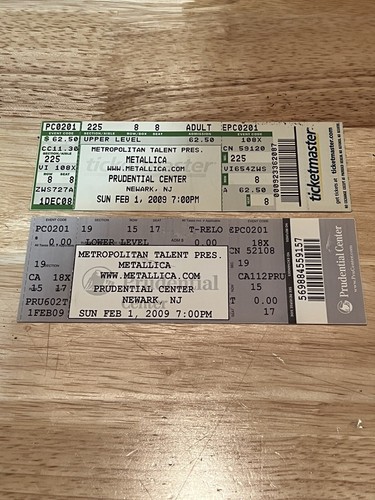 Metallica concert tickets - metallica,