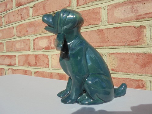 Brannam pottery england dog - england,