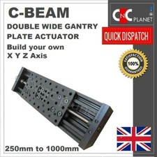 C-BEAM LONG DOUBLE WIDE GANTRY PLATE ACTUATOR X Y Z AXIS KIT CNC ROUTER PLASMA 