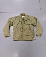 USN Vintage A2 Deck Jacket Large Regular Olive Green Dated 1979 