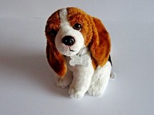Hand Made Realistic Basset Hound Plush Toy Dog 6.5 Inch Mini Pocket Dog
