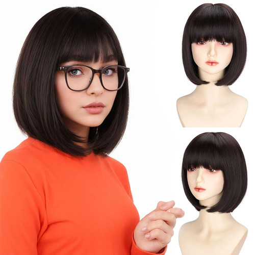 Short bob brown - short,