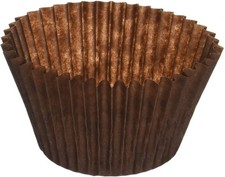 Brown Giant Paper Cupcake Liners 500 PC.- MADE IN USA - Fluted Cupcake Holder...