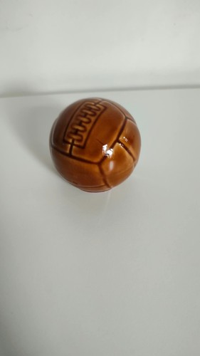 Vintage ceramic football flask - football,