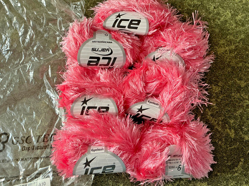 Ice yarns eyelash pink wool - ice,
