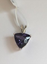 9k Blueberry Quartz White Gold
