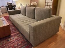 Zanotta sofa, gray green with beige threads, used but in great condition