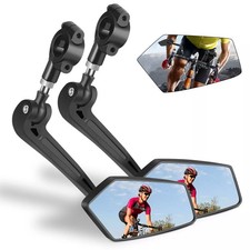 2X Bicycle Handlebar Wing Rear View Mirror Mobility Scooter Mountain Bike MTB UK