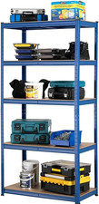 5 Tier Racking Shelf Heavy Duty Garage Shelving Storage Shelves Unit 180x90x40cm