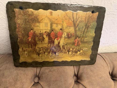 Vintage slate wall plaque - vintage,