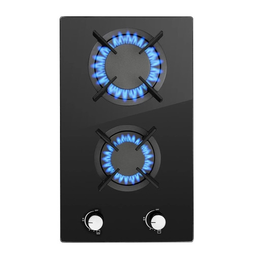 Gas hob burners 30cm - gas, black