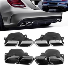 Quad Exhaust Tips Fit For