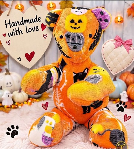 Handmade halloween bear - halloween,