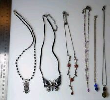 Grunge Emo Gothic Black Tone Metal Chain Necklace Bundle Lot