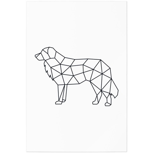 Kuvasz origami style - kuvasz,,