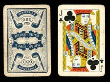 1 x playing card Briar Pipes Perfection GBD Xtra Jack of Clubs ZA 27