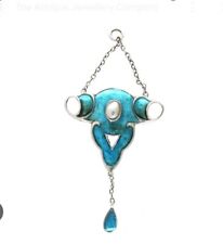 ANTIQUE JEWELLERY Charles Horner Arts and Crafts Enamel Chester