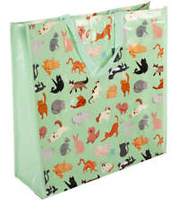 Reusable Green Woven Cats