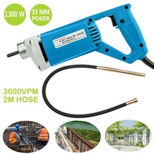 Electric Concrete Vibrator Hand Held Vibrating Poker Shaker + 2m Hose 35mm Shaft