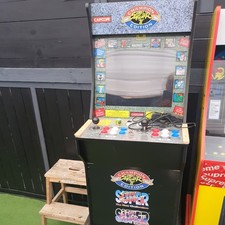 Arcade 1 Up Streetfighter 2, Champion Edition 3-in-1 Home Arcade Cabinet & Riser