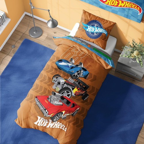 Hot wheels single duvet - wheels, cover