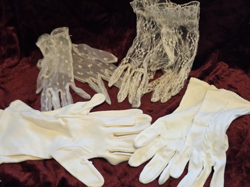 Vintage gloves lace - gloves, 4