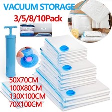 10x STRONG VACUUM STORAGE SAVING SPACE SAVER BAGS VACCUM VACUM LARGE BAG PACK