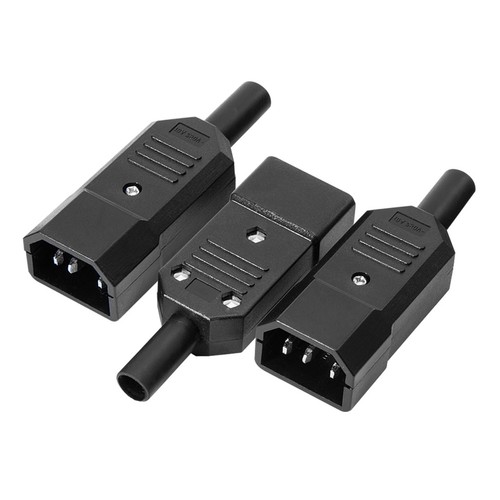 3pcs ac250v 10a iec320 c14 - 10a,