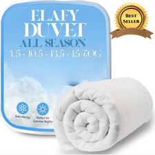 Hotel Quality Duvet Quilt 4.5 10.5 13.5 15 Tog Single Double Super King All Size