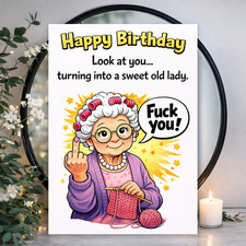 Funny Birthday Card 40th 50th