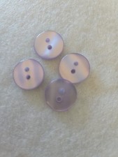Pale Lilac Buttons 16mm Wide