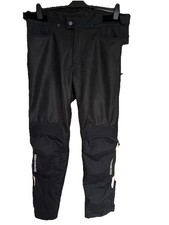 XXL Hein Gericke Black Textile Motorcycle Trousers Removable Lining 56 Knee Pads