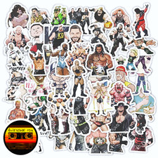 60 Wrestling WWF WWE Stickers - Scrapbook, Laptop, Consoles, Books, Party Bags