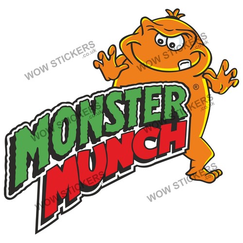Monster munch stickers car - munch,
