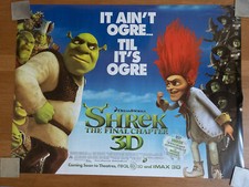 Shrek the Final Chapter UK Quad cinema poster. Double sided