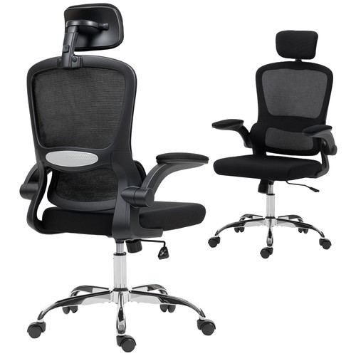 Homcom high back mesh computer - high,