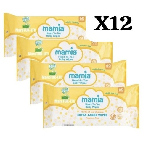 12x60 wipes 720 mamia head - 12x60,