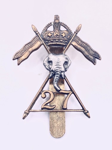 Ww2 27th lancers cap - ww2, badge