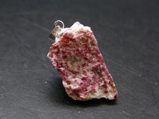 Rare Kakortokite Silver Pendant From Greenland - 6.11 Grams - 1.2"