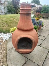 clay chiminea large terracotta with stand
