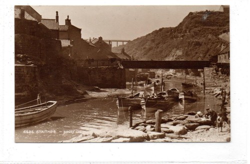 Staithes yorkshire postcard - staithes:,