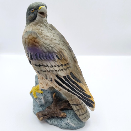 Peregrine falcon bird figurine - bird,
