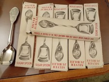 SILVER JUBILEE SUGAR SPOONS X