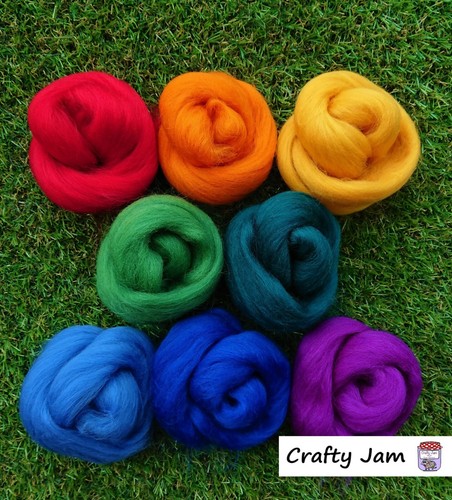 Needle felting bright tones - needle,