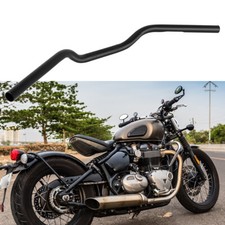 7/8" 22mm Handle Bar Tracker Drag Handlebar Black For Triumph Bonneville Bobber