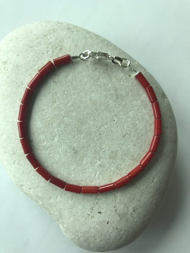 Red coral 3x7mm - tubes,