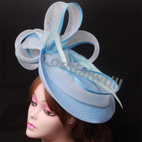 Red fascinator hat - red,
