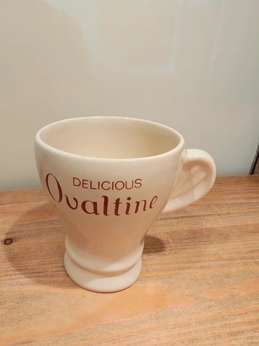 Vintage ovaltine pottery mug - ovaltine,